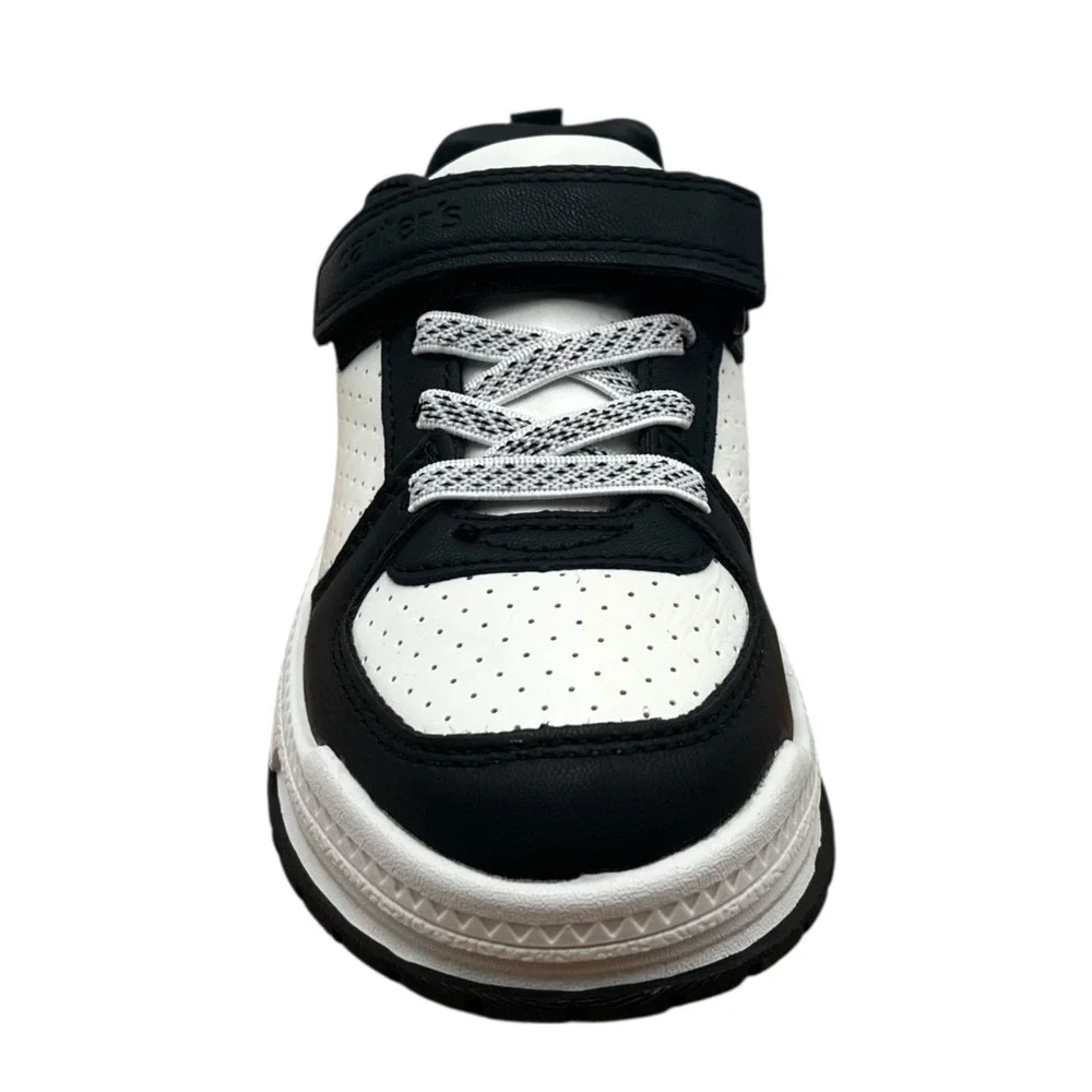 Carters Little Boys Ayngel‎ Classic Style Slip-on Sneakers Size 12 Black White